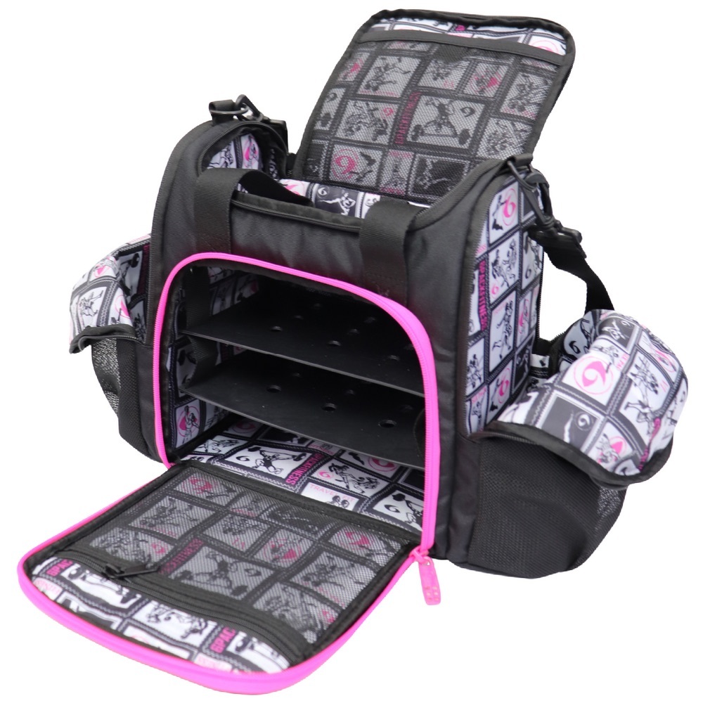 Black and Pink 6 Pack Meal Tote Bag